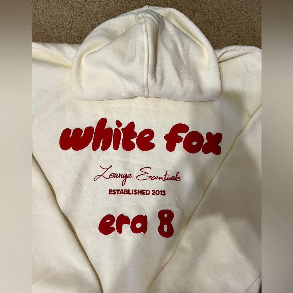White Fox Boutique Era 8 Hoodie (Cherry Cream) - Picture 10 of 14
